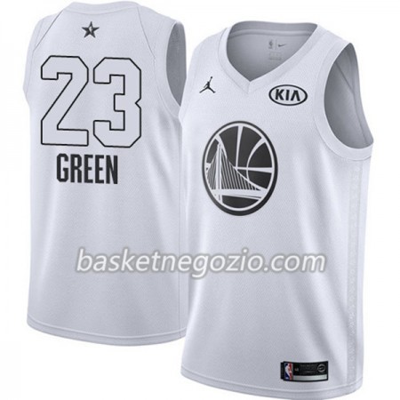 Canotte Uomo Golden State Warriors Draymond Green 23 2018 All Star Jordan Brand Bianco Swingman